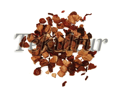 Infusion, torkade bitar av frukt